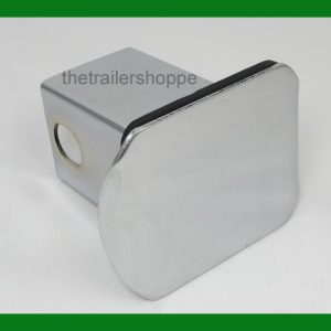Chrome Steel Hitch Cover for 2" Square Receiver Tube