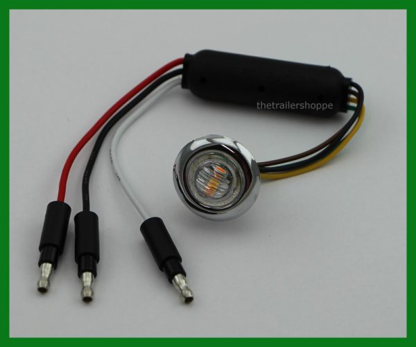 3/4" Round Dual Clearance Marker 3 LED Light