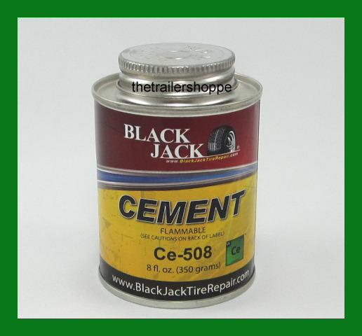 BlackJack Tire Tube Repair Glue Cement 8 OZ Can Flammable