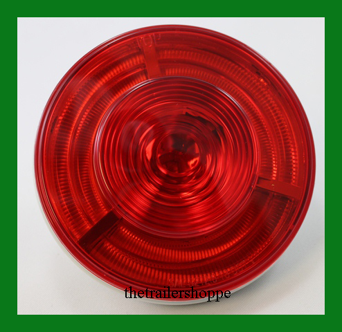 4" Round Red Stop, Turn, Tail Light 7 Red LED Prime