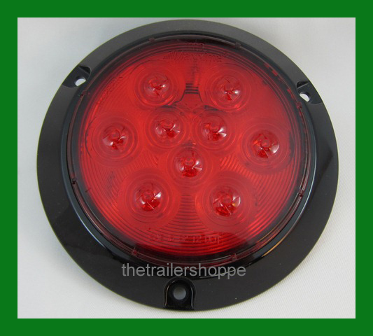 5-1/2″ Round Red Stop, Tail, Turn Light 9 LED -Surface Mount