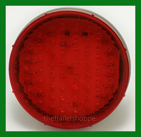4" Round Red Stop, Turn, Tail Light 56 LED