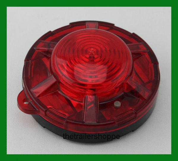 Red 3.50" Round Battery Operated Flashing Light