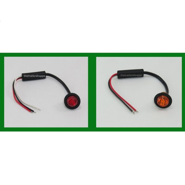 3/4" Dual Round Clearance Marker 3 LED light
