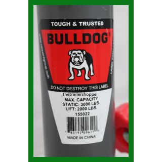 Bulldog 2,000 Lbs Lift A-frame Jack Top Wind 15" Lift