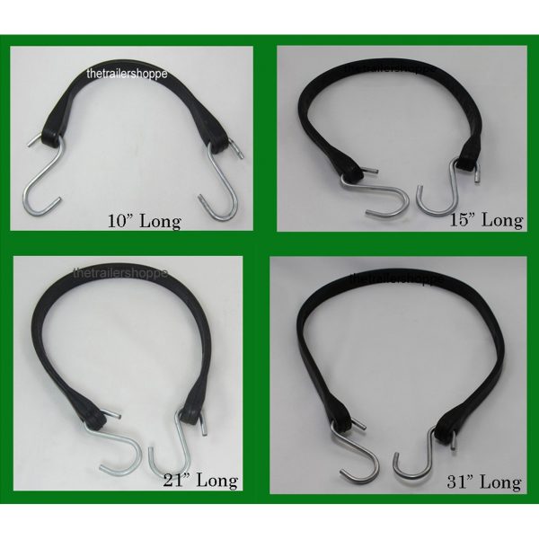 Rubber Tarp Straps with S Hooks