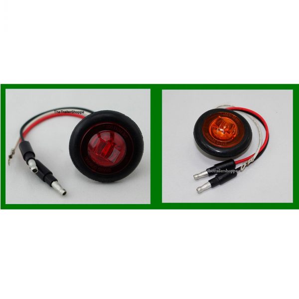 1-1/4" Dual Round Clearance Marker 1 LED Light