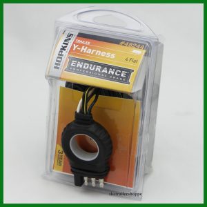 Endurance Easy-Pull Flat 4 Pin Wiring Wire Y-Harness 20 Foot Trailer Lights