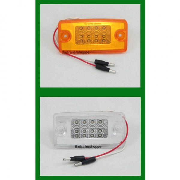 3-3/4 x 7/8" Rectangular Clearance Marker 3 LED Light