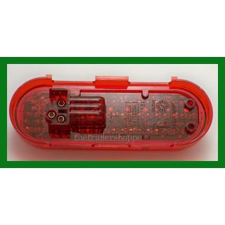 6" Oval Red Stop, Turn, Tail Light 60 LED