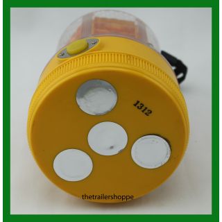 Battery Operated Amber LED Portable Magnetic Mount