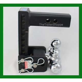 Tow and Stow Adjustable Ball Mount 7" Drop