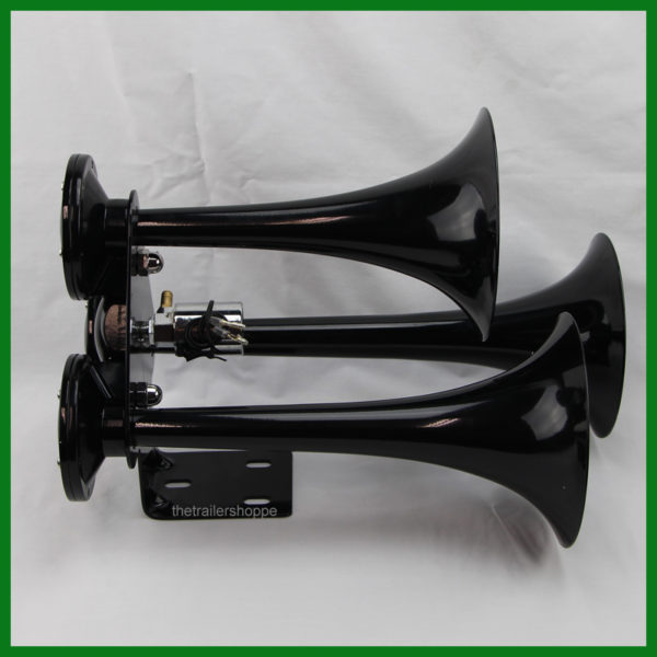 Black 3 Trumpet Train Horn