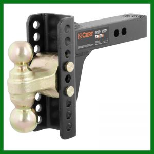 Adjustable Channel Mount with Dual Ball 2" Shank 14,000 lb.