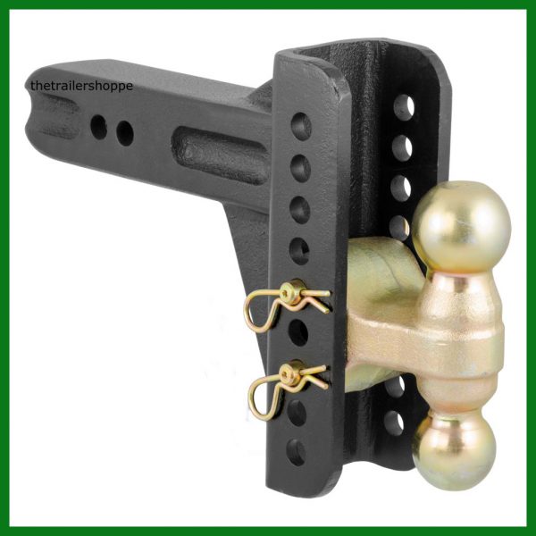 Adjustable Channel Mount with Dual Ball 2-1/2" Shank 20,000 lb.