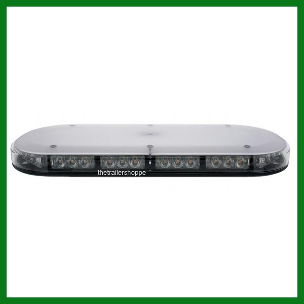 Amber 42 LED Flashing Light Bar Magnet Mount - Low Profile