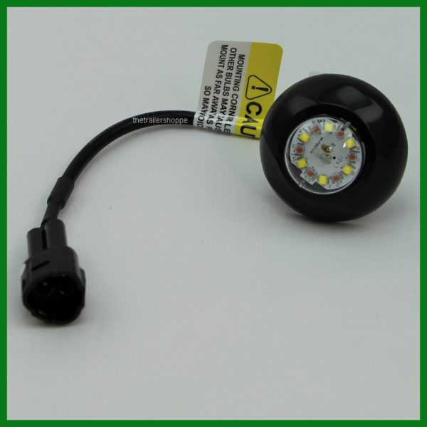 Dual Color Corner LED with in-line flasher Amber White