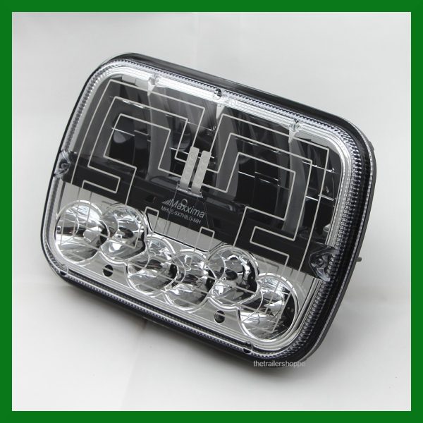 Rectangular 5" X 7" High & Low Maxxheat Heated LED Replacement Headlight